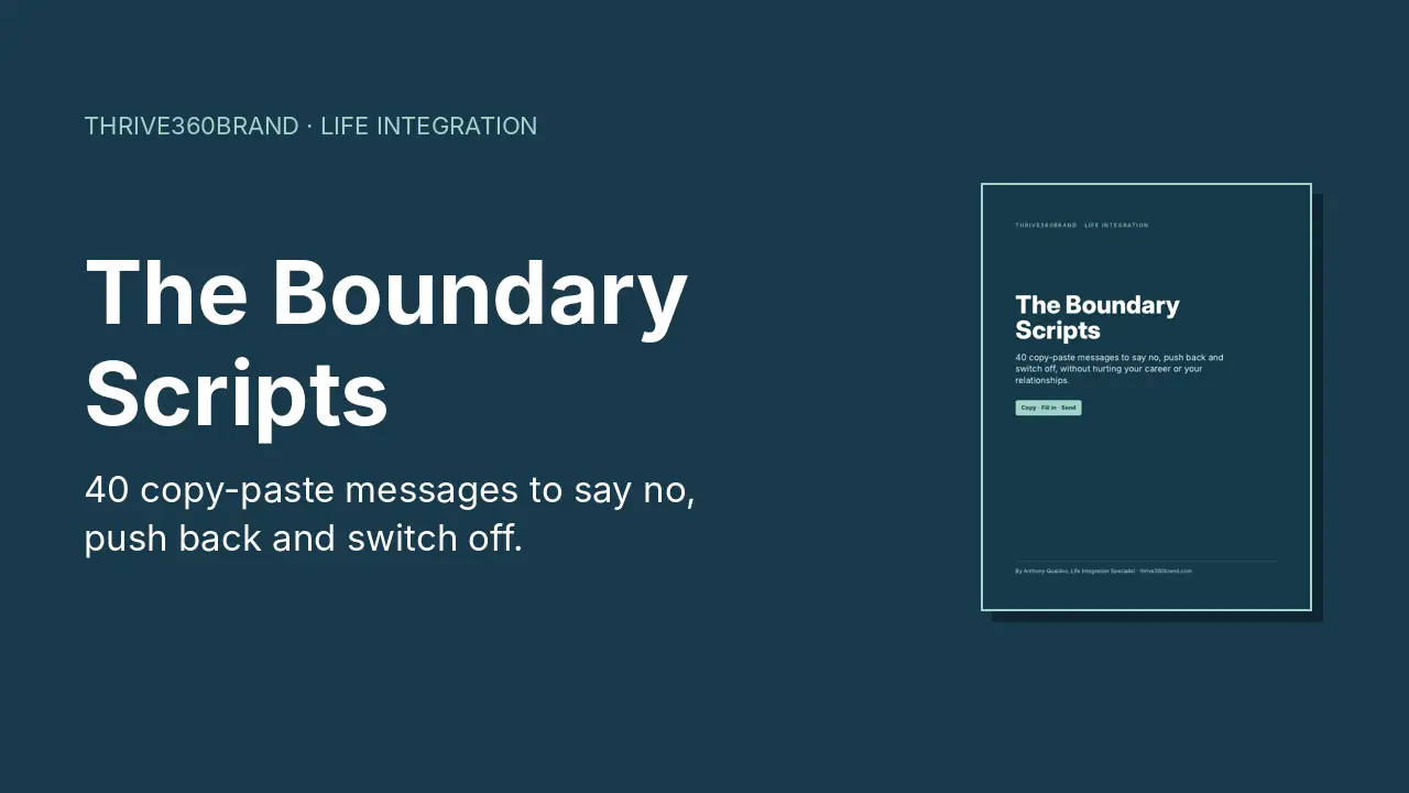 The Boundary Scripts: 40 copy-paste messages to say no, push back and switch off